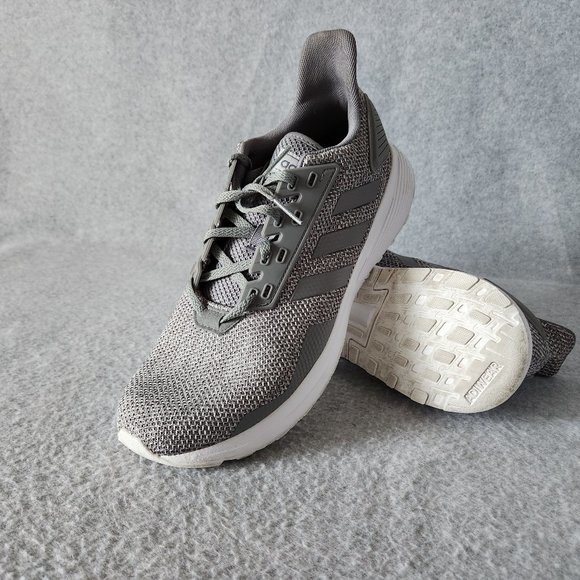Adidas Duramo 9 Cloudfoam Mesh Athletic Gym Running Sneaker Lace Grey main image 10